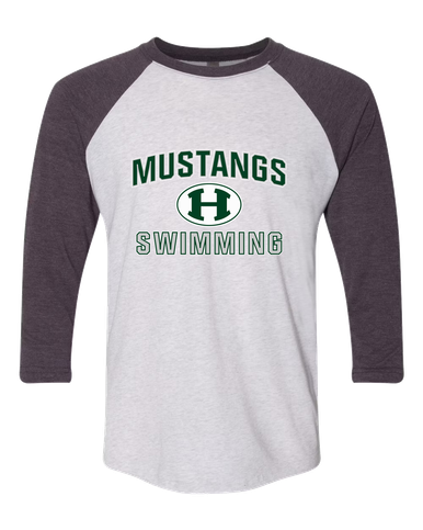 Homestead Mustangs Swimming Men's Baseball T-Shirt