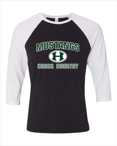 Homestead Mustangs Cross Country Men's Baseball T-Shirt