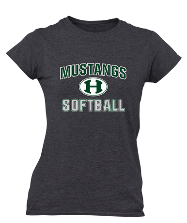 Homestead Mustangs Softball #1 Women's SS T-Shirt