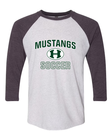 Homestead Mustangs Soccer #1 Men's Baseball T-Shirt
