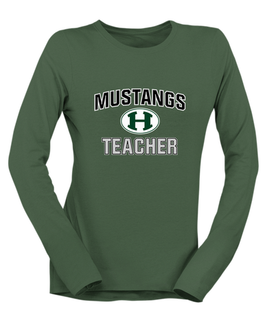 Homestead Mustangs Teacher Women's Premium LS T-Shirt