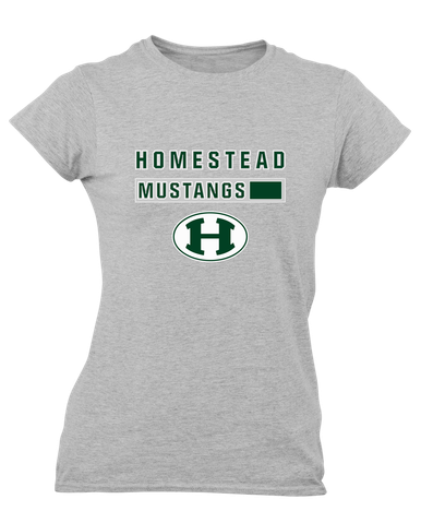 Homestead Mustangs Mascot #7 Women's SS T-Shirt