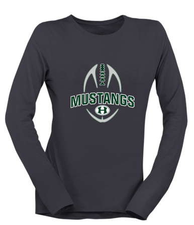 Homestead Mustangs Football #5 Women's Premium LS T-Shirt