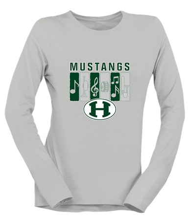 Homestead Mustangs Band # 2 Women's Premium LS T-Shirt