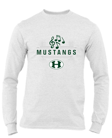 Homestead Mustangs Band # 3 Men's LS T-Shirt