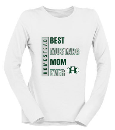 Homestead Mustangs Best Mustang Mom Women's LS T-Shirt