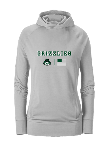 Granite Bay Grizzlies Team Colors Flag Women's Hoodie
