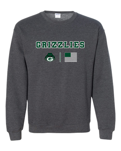 Granite Bay Grizzlies Team Colors Flag Men's Sweatshirt