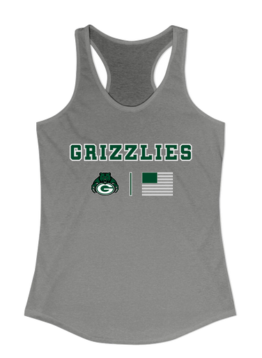 Granite Bay Grizzlies Team Colors Flag Women's Tank Top