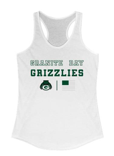 Granite Bay Grizzlies Spirit Flag Women's Tank Top