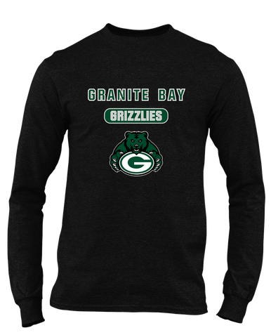 Granite Bay Grizzlies Mascot #3 Men's LS T-Shirt