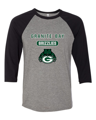 Granite Bay Grizzlies Mascot #3 Women's Baseball T-Shirt