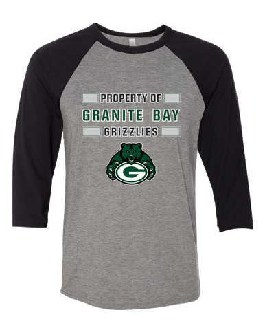 Granite Bay Grizzlies Property Of Men's Baseball T-Shirt