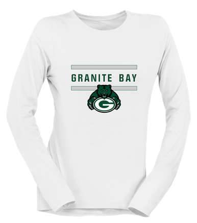 Granite Bay Grizzlies Mascot #4 Women's LS T-Shirt