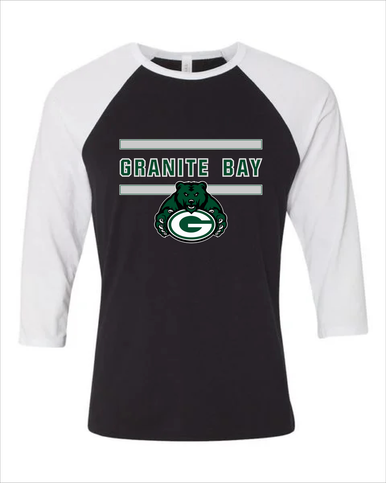 Granite Bay Grizzlies Mascot #4 Women's Baseball T-Shirt