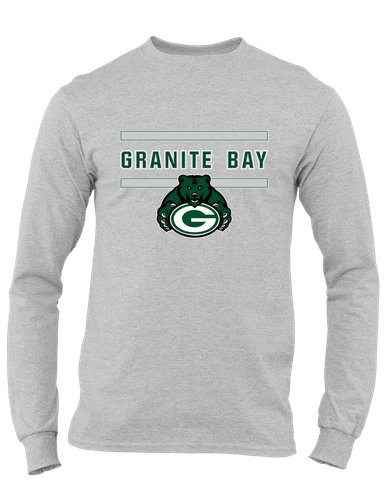 Granite Bay Grizzlies Mascot #4 Men's LS T-Shirt