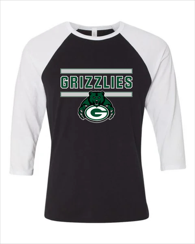 Granite Bay Grizzlies Mascot #5 Men's Baseball T-Shirt