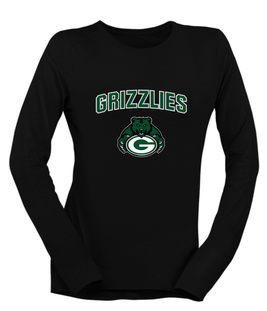 Granite Bay Grizzlies Mascot #6 Women's LS T-Shirt