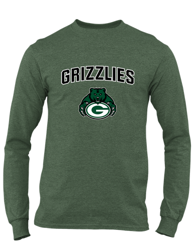 Granite Bay Grizzlies Mascot #6 Men's LS T-Shirt
