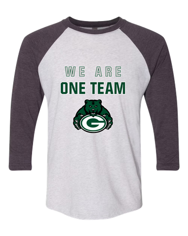 Granite Bay Grizzlies We Are One Team Women's Baseball T-Shirt