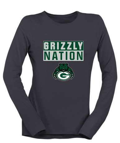 Granite Bay Grizzlies Nation #1 Women's LS T-Shirt