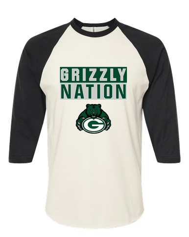 Granite Bay Grizzlies Nation #1 Men's Baseball T-Shirt
