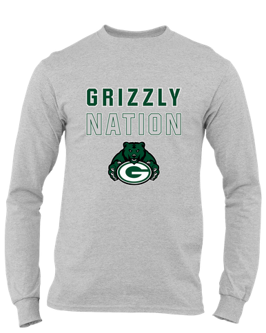 Granite Bay Grizzlies Nation #2 Men's LS T-Shirt