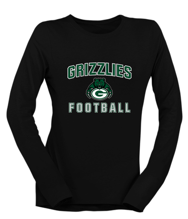 Granite Bay Grizzlies Football #1 Women's Premium LS T-Shirt
