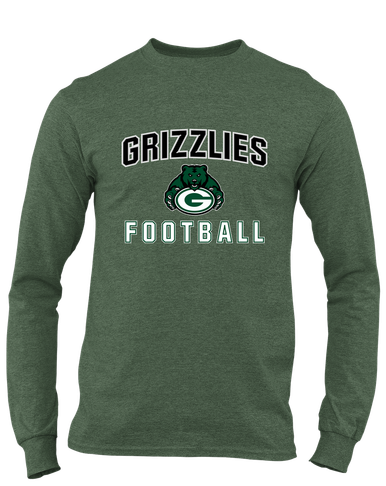 Granite Bay Grizzlies Football #1 Men's Premium LS T-Shirt