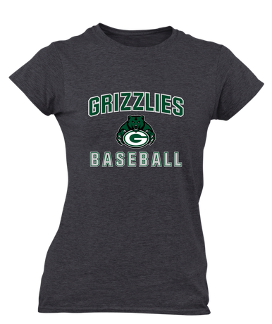 Granite Bay Grizzlies Baseball #1 Women's Premium SS T-Shirt