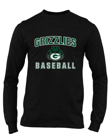 Granite Bay Grizzlies Baseball #1 Men's Premium LS T-Shirt