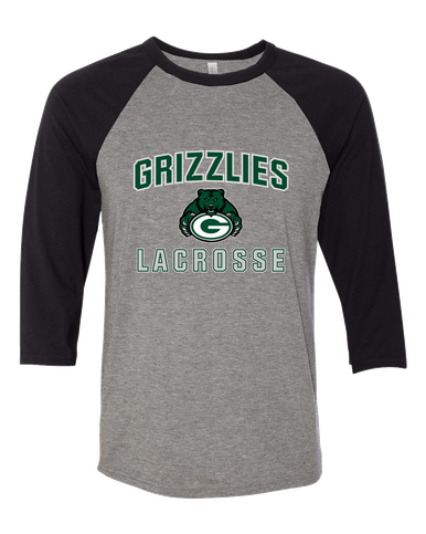 Granite Bay Grizzlies Lacrosse Men's Baseball T-Shirt