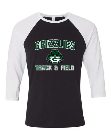Granite Bay Grizzlies Track & Field Women's Baseball T-Shirt