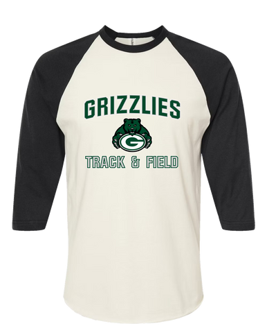 Granite Bay Grizzlies Track & Field Men's Baseball T-Shirt