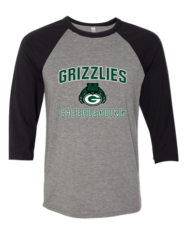 Granite Bay Grizzlies Cheerleading Women's Baseball T-Shirt