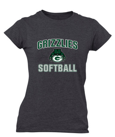 Granite Bay Grizzlies Softball #1 Women's Premium SS T-Shirt
