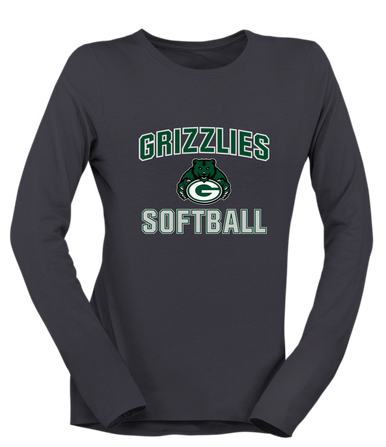Granite Bay Grizzlies Softball #1 Women's Premium LS T-Shirt