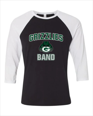 Granite Bay Grizzlies Band # 1 Women's Baseball T-Shirt