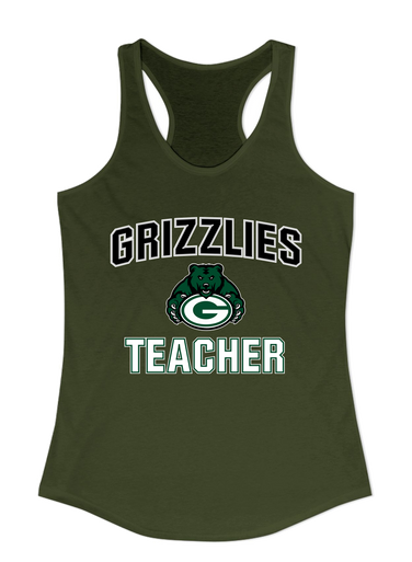 Granite Bay Grizzlies Teacher Women's Tank Top