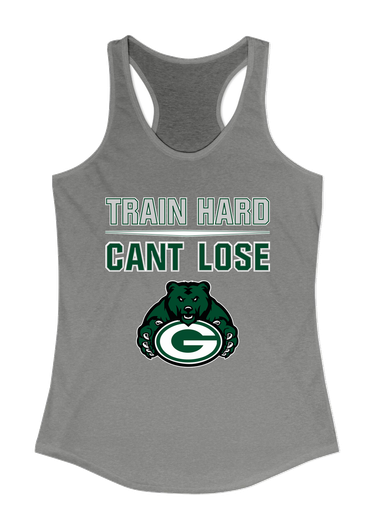 Granite Bay Grizzlies Train Hard, Can't Lose Women's Tank Top