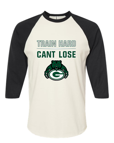 Granite Bay Grizzlies Train Hard, Can't Lose Women's Baseball T-Shirt