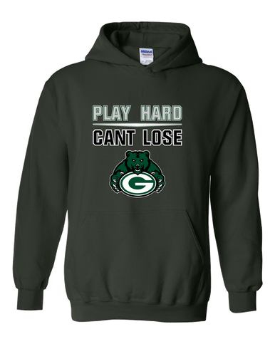 Granite Bay Grizzlies Play Hard, Can't Lose Men's Hoodie