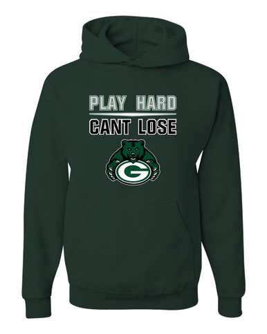 Granite Bay Grizzlies Play Hard, Can't Lose Men's Premium Hoodie