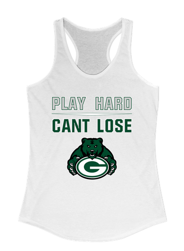 Granite Bay Grizzlies Play Hard, Can't Lose Women's Tank Top