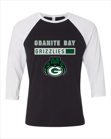 Granite Bay Grizzlies Mascot #7 Men's Baseball T-Shirt