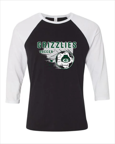 Granite Bay Grizzlies Soccer #2 Men's Baseball T-Shirt