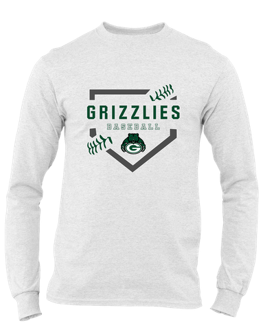 Granite Bay Grizzlies Baseball #2 Men's Premium LS T-Shirt