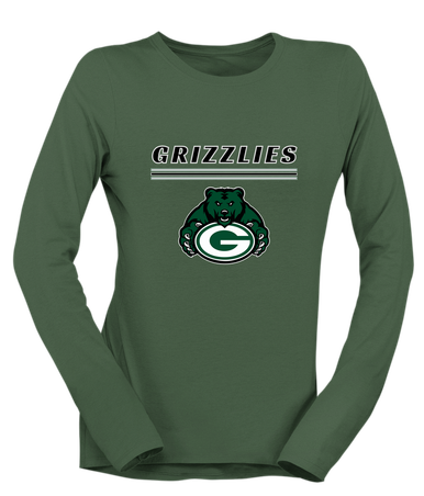 Granite Bay Grizzlies Mascot #8 Women's LS T-Shirt