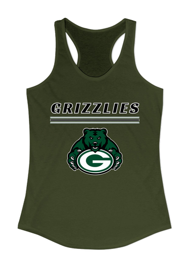 Granite Bay Grizzlies Mascot #8 Women's Tank Top