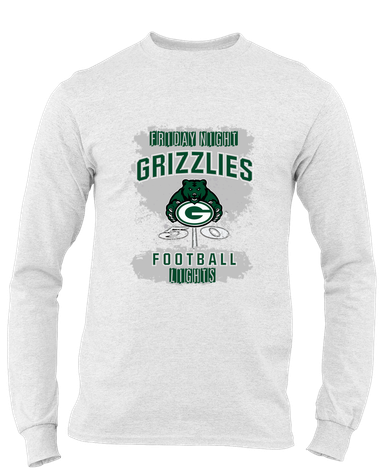 Granite Bay Grizzlies Football #6 Men's LS T-Shirt